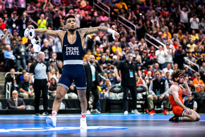 Penn State wrestler Roman Bravo-Young